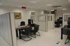 Espaço interno da Câmara de Conciliação de Goiânia