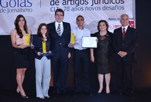 Três primeiros colocados do Concurso de Artigos Jurídicos