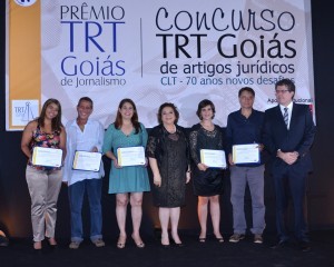 Comissão julgadora do Prêmio TRT Goiás de Jornalismo