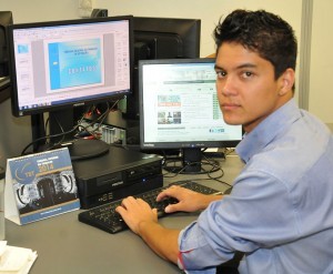 Estagiário do Núcleo de Comunicação, Maycon Oliveira