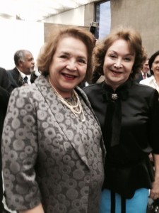 Desembargadora Elza ao lado da ministra Nancy Andrighi. corregedora nacional de justiça