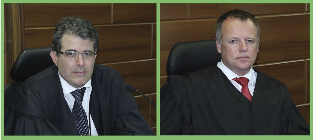 Desembargadores Aldon Taglialegna e Breno Medeiros