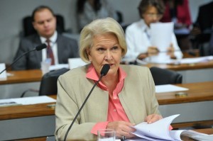 Senadora Ana Amélia, relatora da proposta em primeira votação dia 9/9.