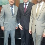 O presidente Aldon com os deputados Jovair Arantes e Alexandre Baldy