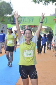 Servidora Tânia Cruvinel, 1º lugar nos 5 km, TRT