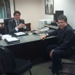 O presidente Aldon com o senador Wilder Moraes