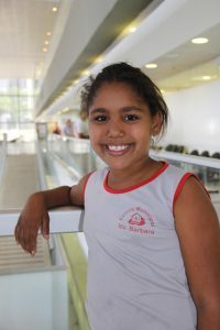 A menina Tainá disse que vai levar o que aprendeu para a sua vida adulta