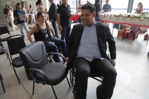 experiência com cadeira de rodas