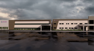 Projeto da fachada da ala de quimioterapia