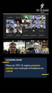 Sessão telepresencial com libras 