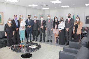 iretoria da Agatra e OAB-Goiás em visita ao ministro-corregedor