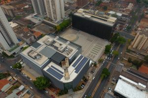 vista aérea do Complexo Trabalhista de Goiânia