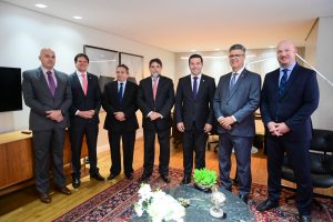 Diretoria da OAB-Goiás e o ministro-corregedor