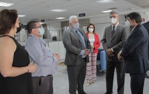 Juízes e diretoria do Cejusc receberam o ministro corregedor-geral na manha de 29/3