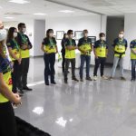 O presidente do TRT, desembargador Daniel Viana Júnior, reuniu-se com a delegação de atletas na tarde de segunda-feira