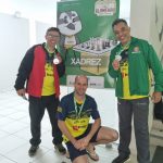 O presidente do TRT, desembargador Daniel Viana Júnior, reuniu-se com a delegação de atletas na tarde de segunda-feira