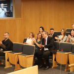 Plateia assistindo eleição de dirigentes do biênio 2023-2025