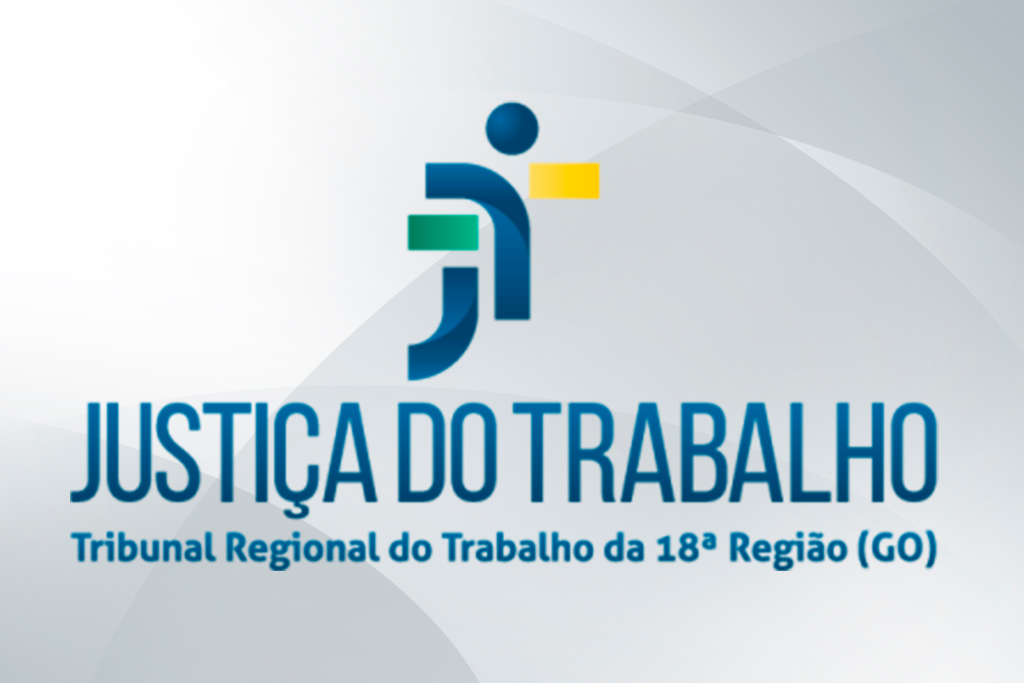 Logotipo da Justiça do Trabalho sobre fundo cinza