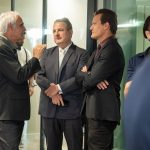 Foto de servidores durante cerimônia de inauguração da sala da Agatra