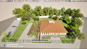 maquete do projeto da nova sede da Vara do Trabalho de Goiás