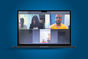 foto da tela de videoconferência