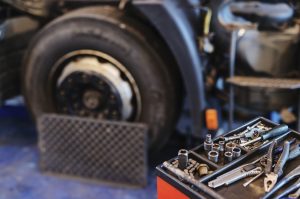 imagem mostra parte de um caminhão