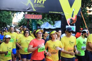 Largada de corrida de rua