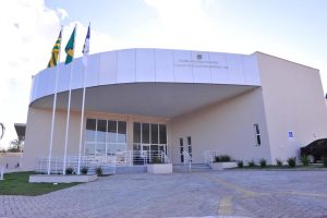 imagem mostra a fachada da VT de Goiatuba